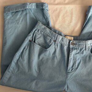 Christopher & Banks Periwinkle Blue Capris Capri Pants SZ 10 Cotton/Spandex